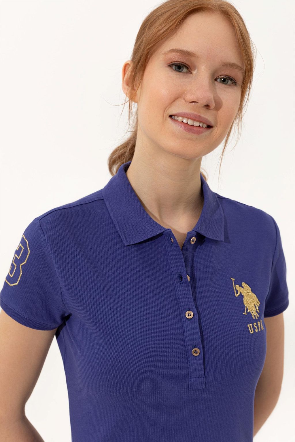 Женское синее вязаное платье - U.s. polo assn фото 2