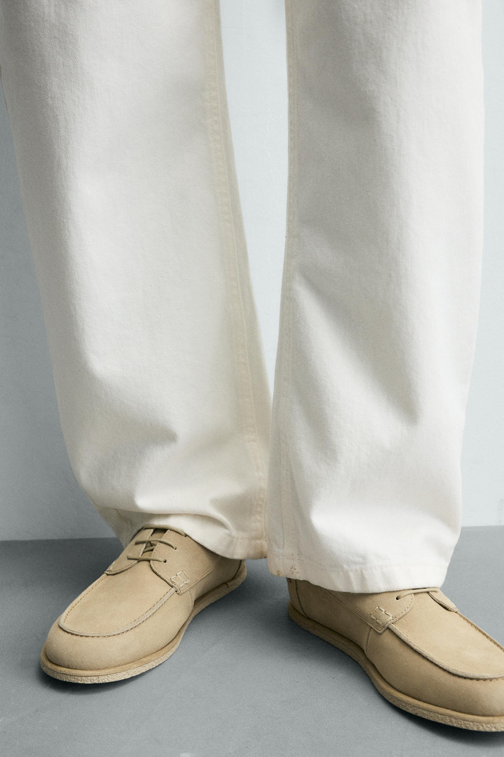 CASUAL LEATHER DECK SHOES - Zara фото 11
