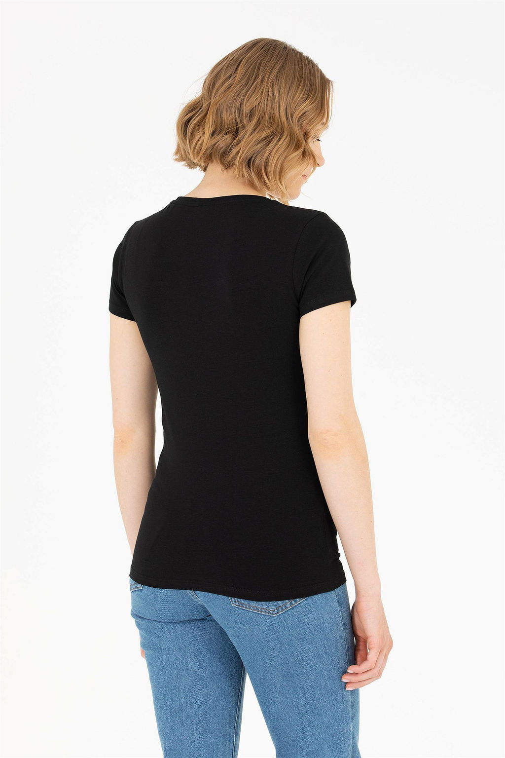Женская черная футболка Basic - U.s. polo assn фото 12