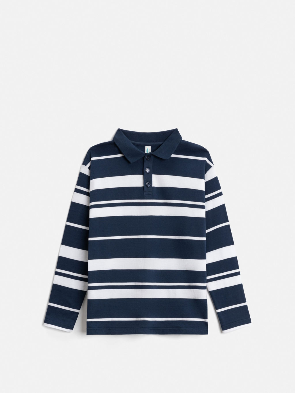 ACOOLA / Джемпер детский для мальчиков Brandir бело-голубой в полоску  фото 3