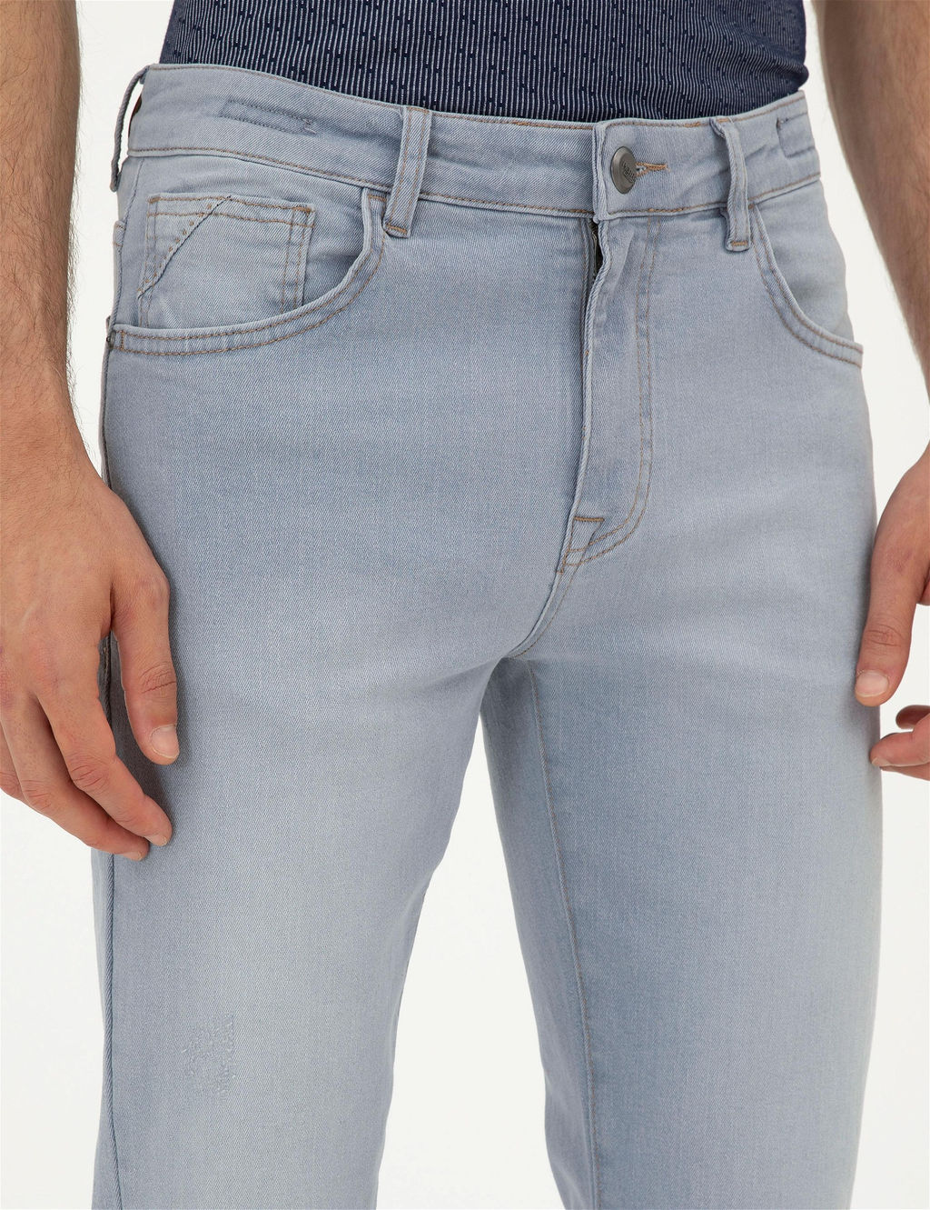 A__k Gri Slim Fit Jean Pantolon - Pierre cardin фото 5