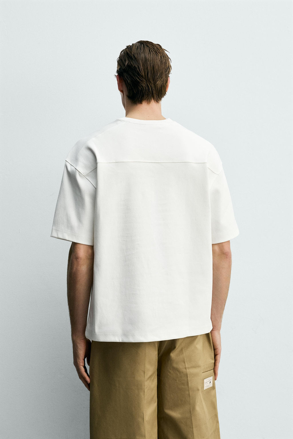 SUDADERAI NTERLOCK RELAXED FIT / Blanco - Zara фото 3