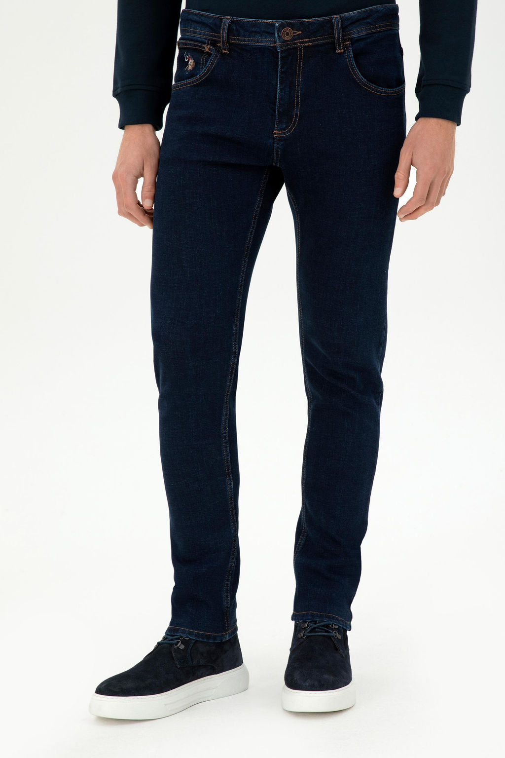 Мужские сиреневые джинсовые брюки Неожиданная скидка в корзине - U.s. polo assn фото 2