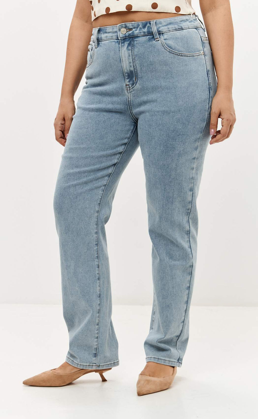 Джинсы F612-01-571E l.blue - Fine joyce фото 3