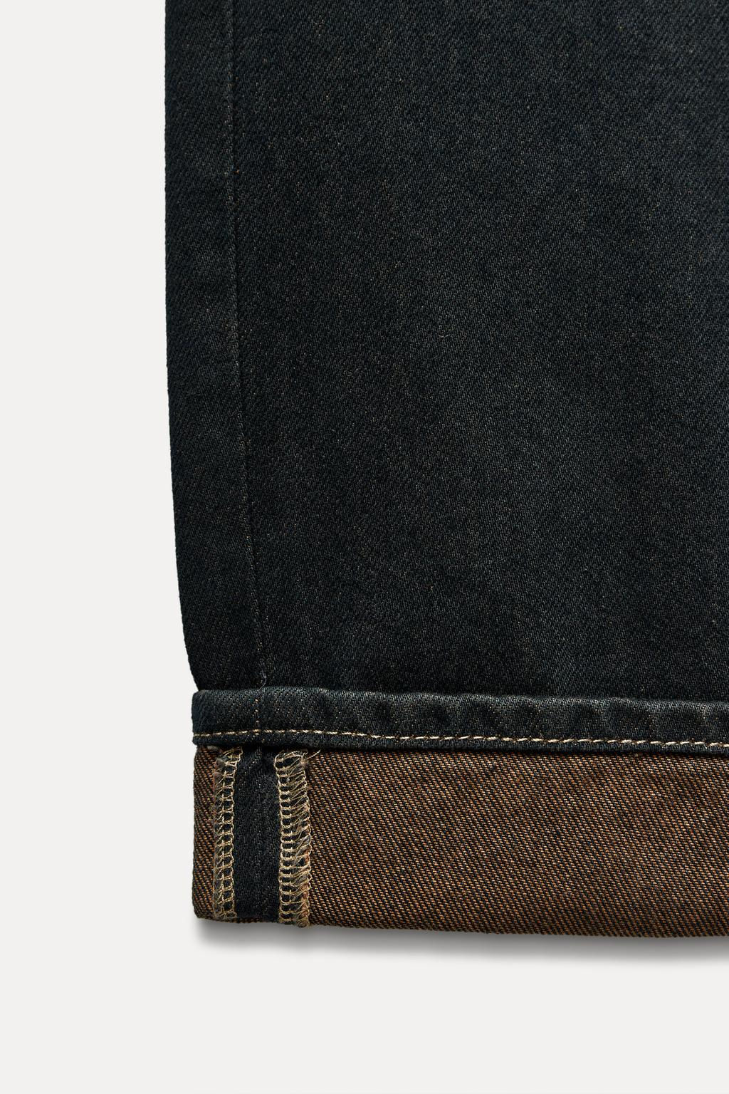 JEANS TRF RELAXED MINI FOLD UP LOW RISE - Zara фото 10