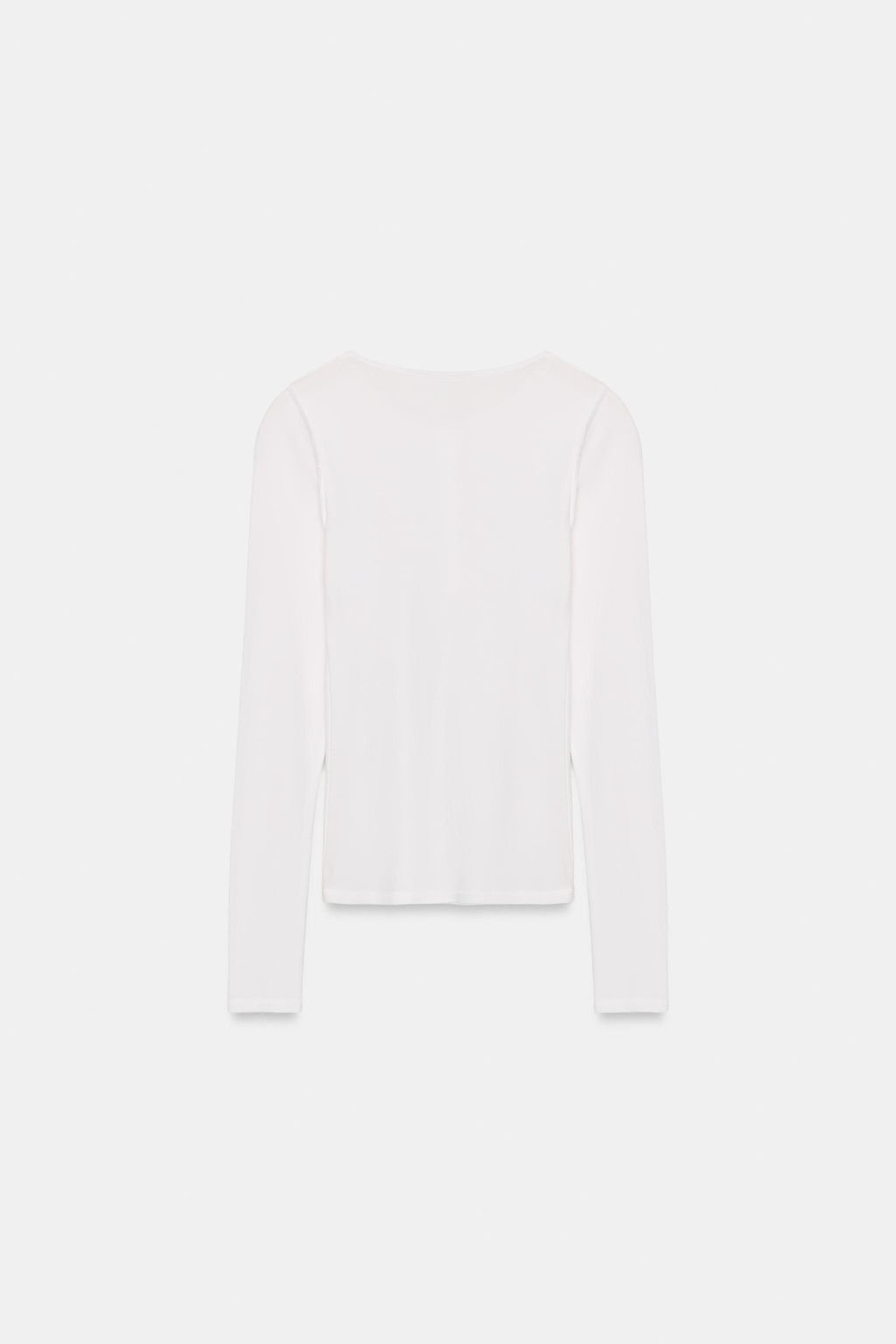 HENLEY NECK T-SHIRT - Zara фото 13