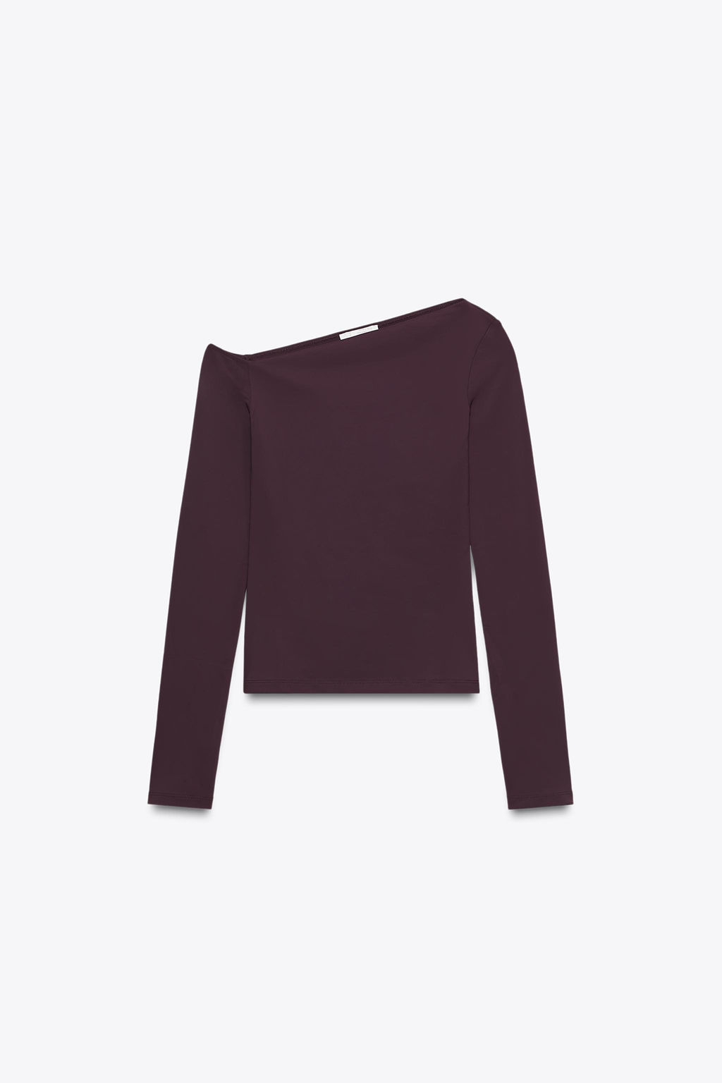 ASYMMETRIC POLYAMIDE T-SHIRT - Zara фото 6