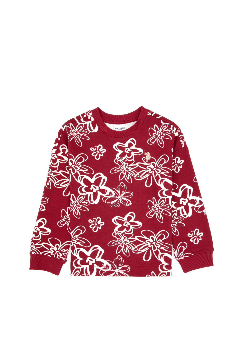 K_z _ocuk Koyu Frambuaz Sweatshirt Sepette S_rpriz _ndirim