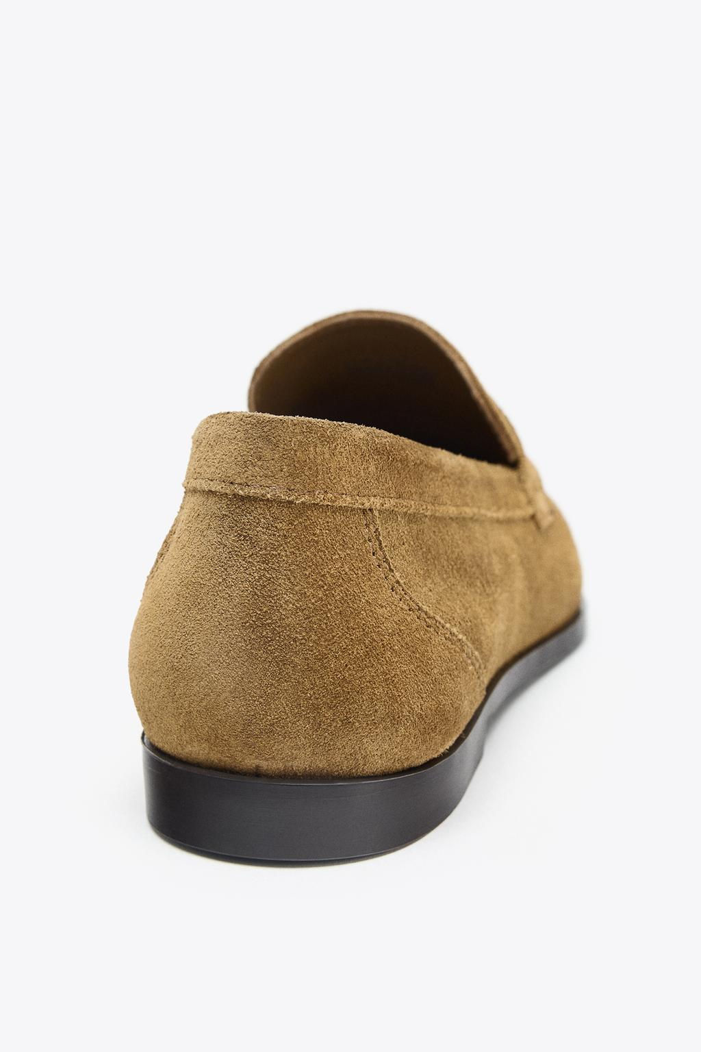 SPLIT SUEDE LOAFERS - Zara фото 5