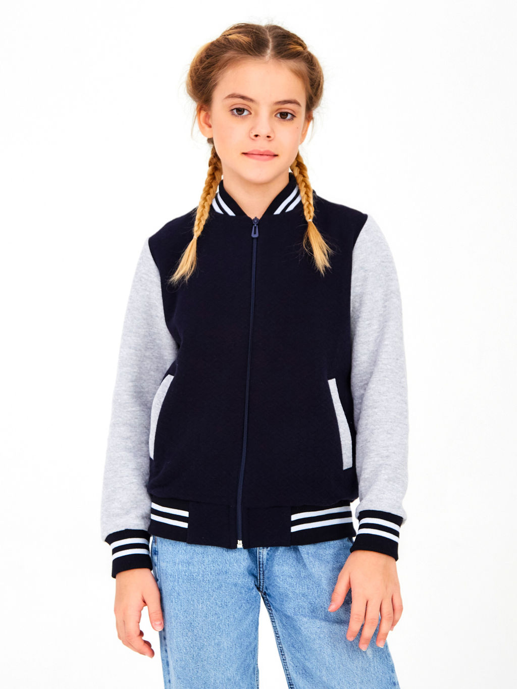 Бомбер "Бригер",темно-синий