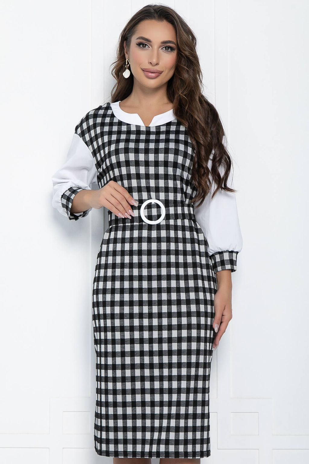 Платье Брют (серое) П11062 - Lt collection фото 14