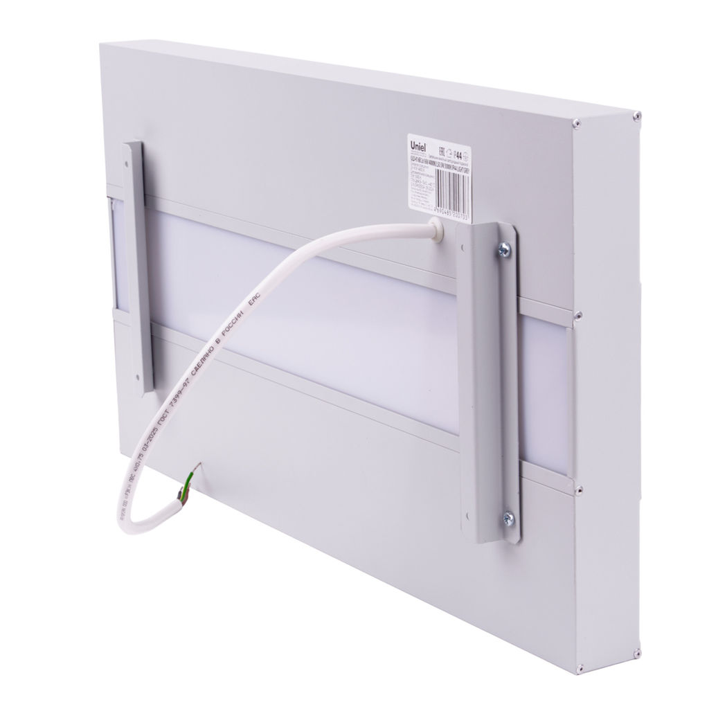 ULO-K16B 2x16W/4000K/L50 5W/3000K IP44 LIGHT GREY Светильник линейный светодиодный подвесной с фоновой подсветкой. Белый свет (4000К). Алюминий. Цвет светло-серый. TM Uniel