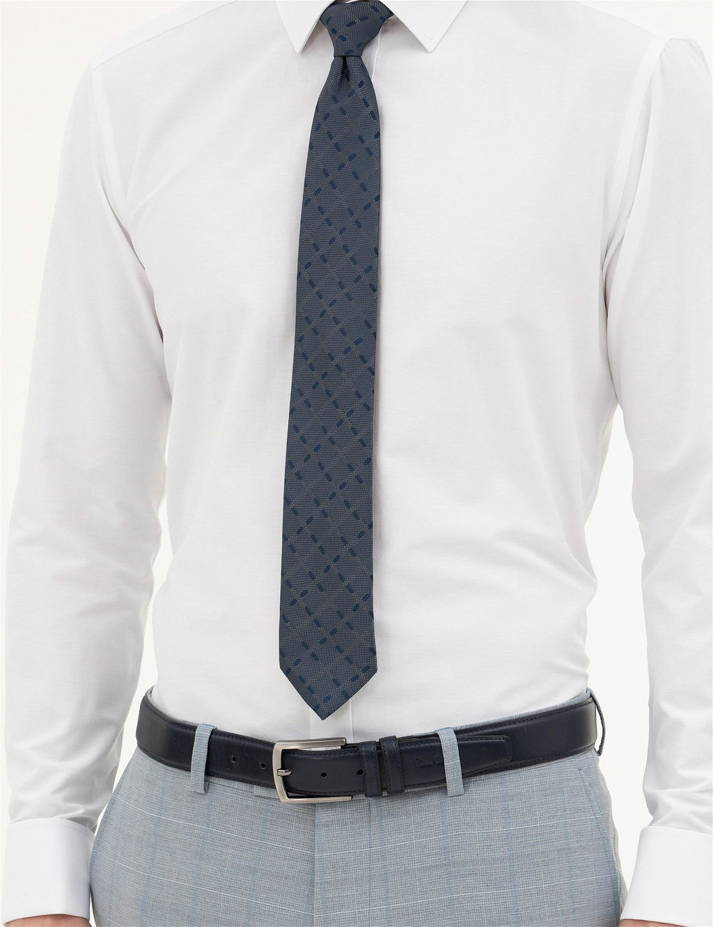 Beyaz Slim Fit Uzun Kollu Basic G_mlek - Pierre cardin фото 6