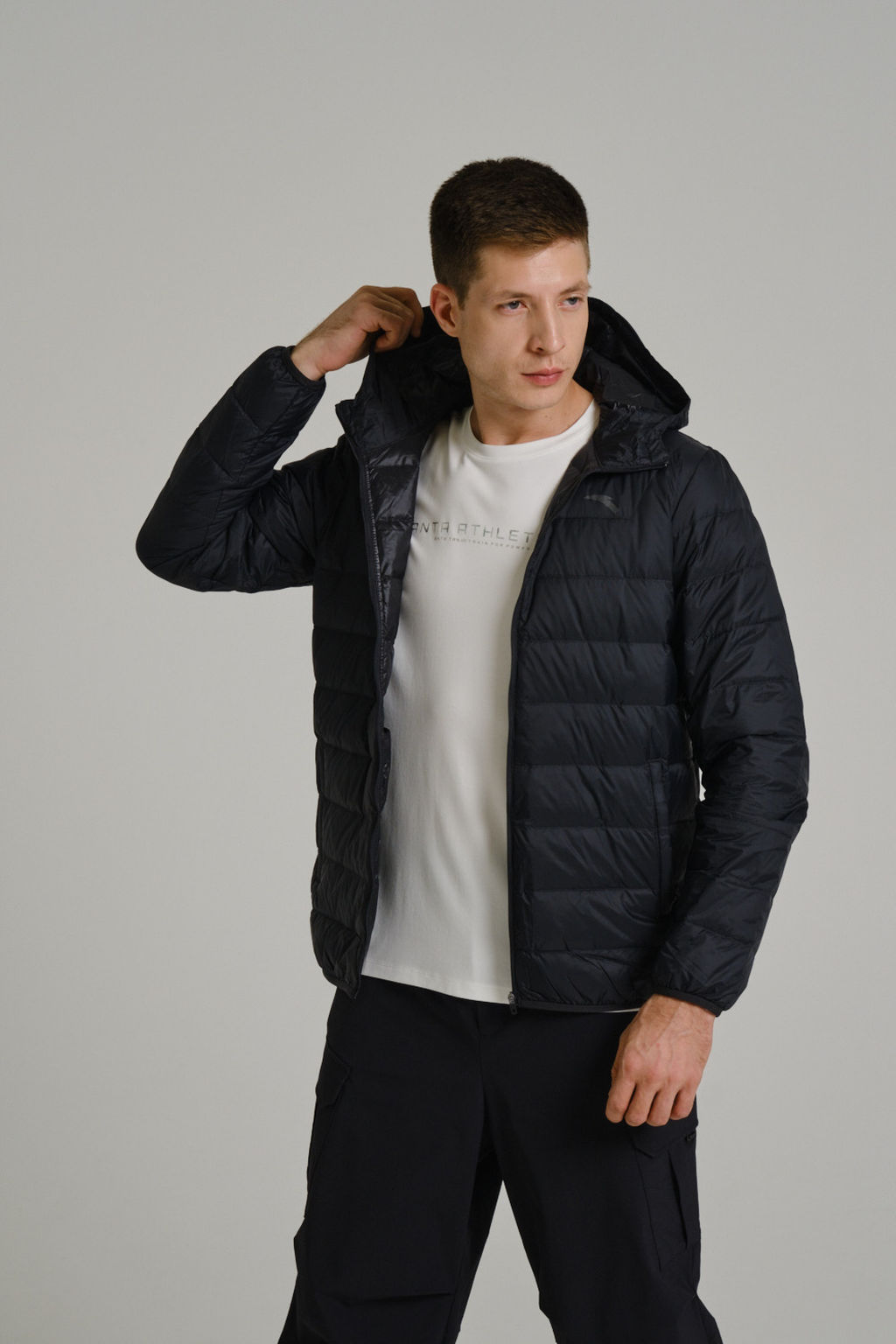 Пуховик легкий Черный