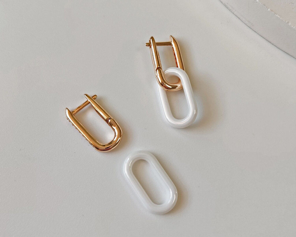 Серьги с керамикой