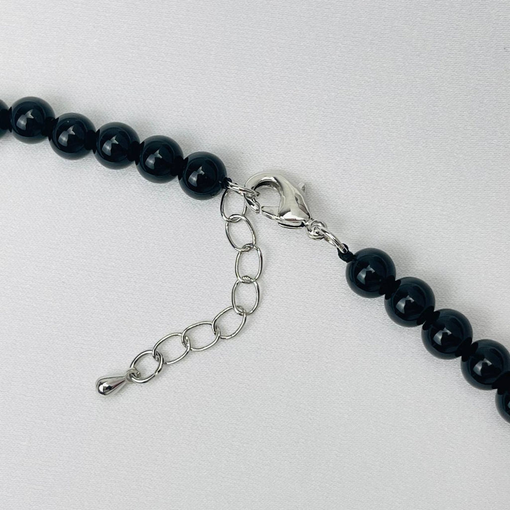 Колье из черного Агата 45 см +