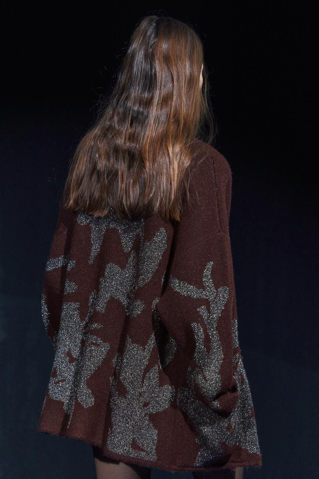 METALLIC KNIT COAT - Zara фото 5