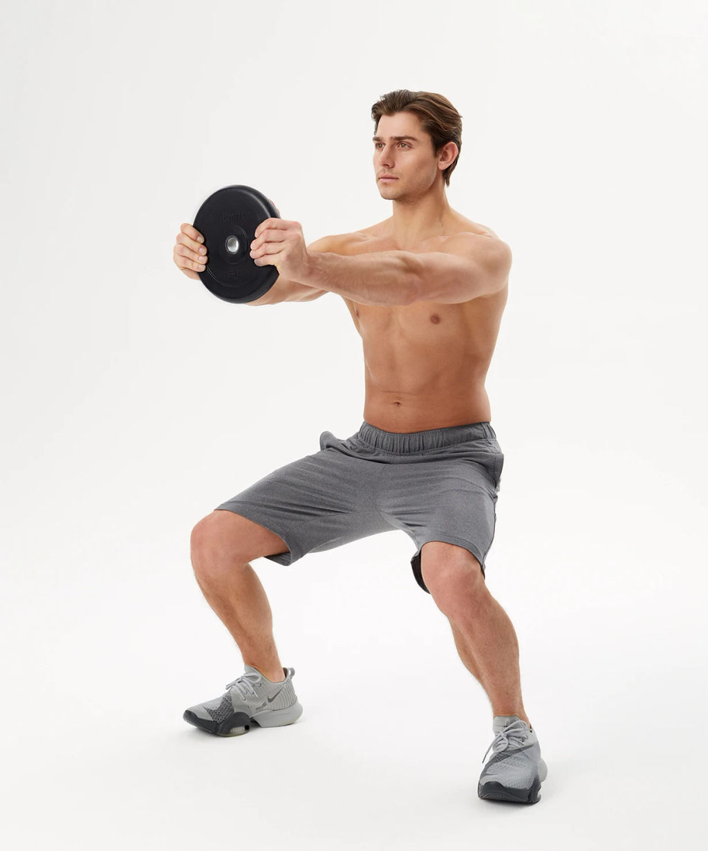 Диск обрезиненный STARFIT BB-202 5 кг, d=26 мм, стальная втулка, черный фото 7