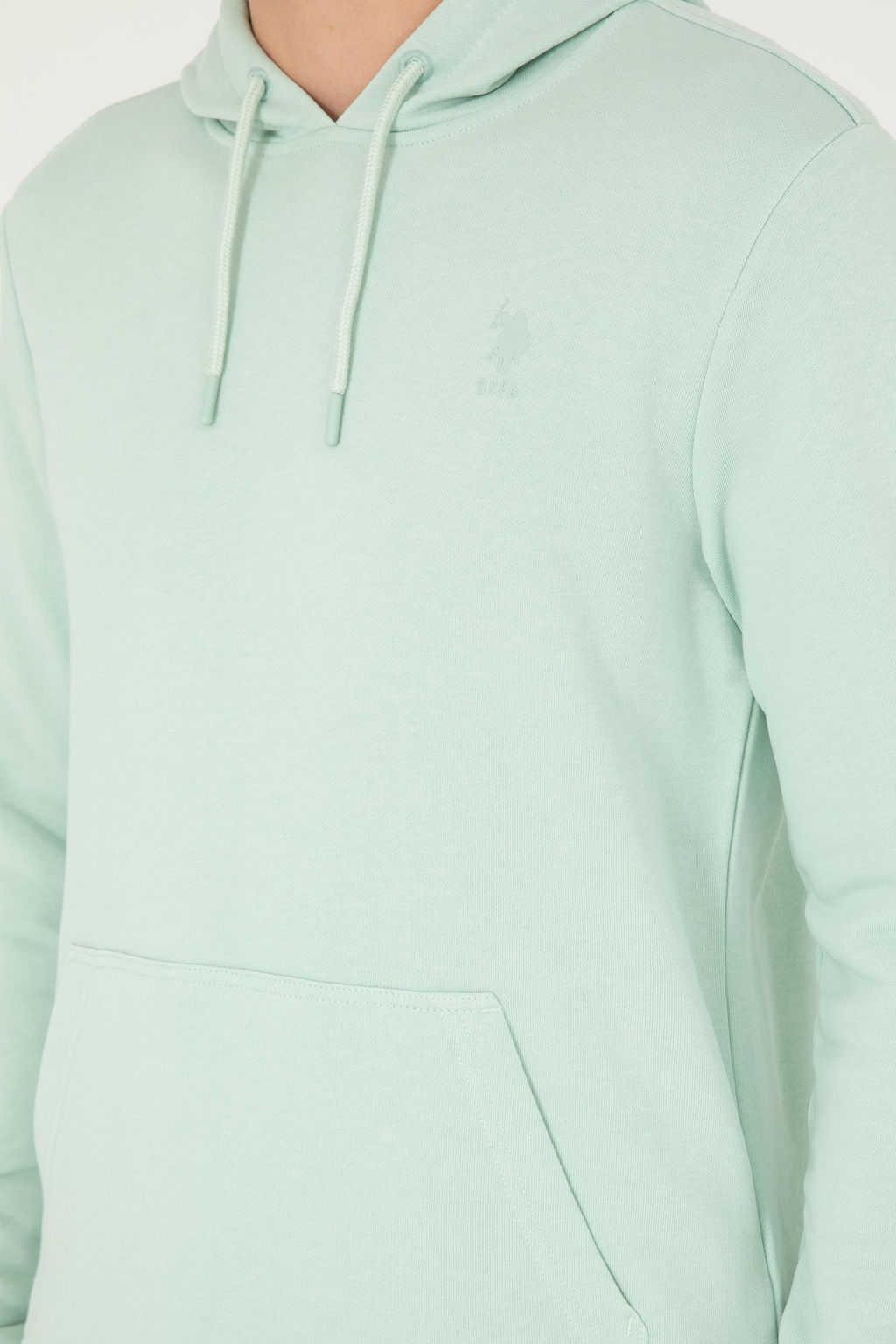 Мужская базовая толстовка зеленого цвета Неожиданная скидка в корзине - U.s. polo assn фото 7