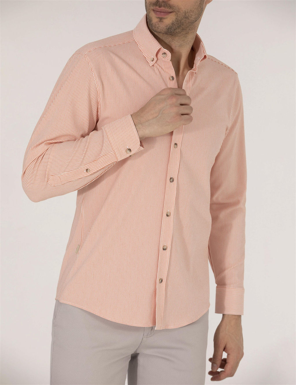 Tar__n Slim Fit Uzun Kollu G_mlek - Pierre cardin фото 6