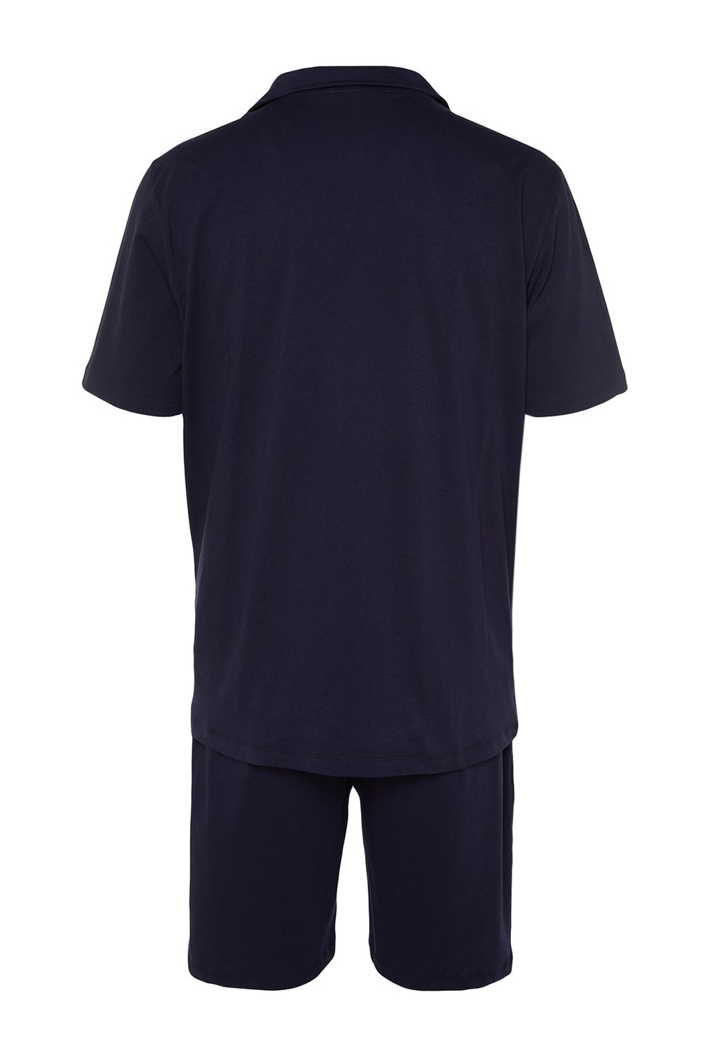 TRENDYOL MAN Lacivert Unisex Regular Fit Apas Yaka Sortlu Pijama Tak?m? TMNSS23PT00007 - Trendyolmilla фото 11