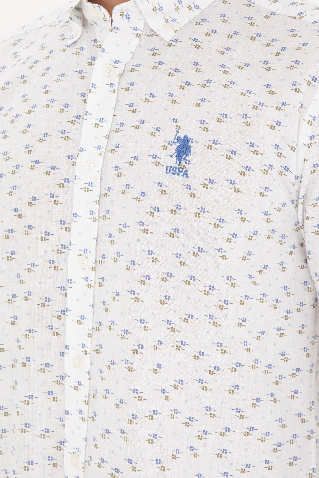 Мужская голубая рубашка с длинным рукавом - U.s. polo assn фото 14