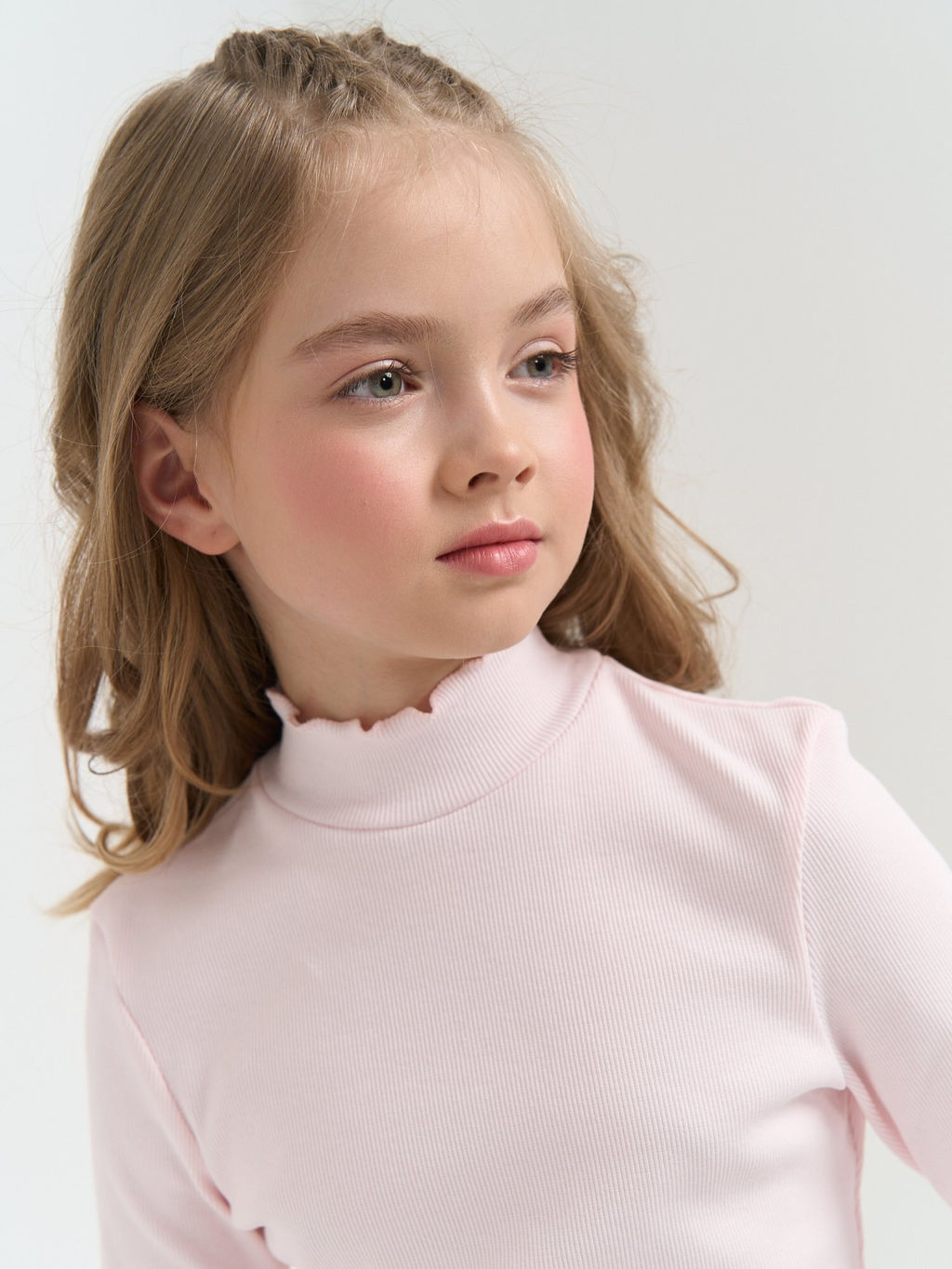 Бадлон с волнистым воротом Розовый 7+ - Bungly фото 6