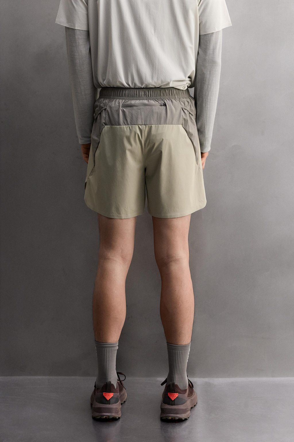 PANTAL?N CORTO TRAIL RUNNING COMBINADO / Gris - Zara фото 3