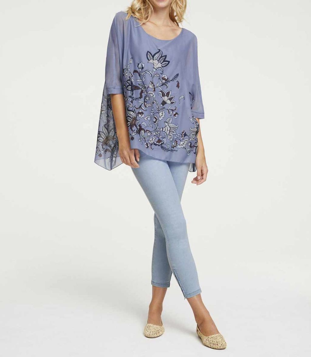 Туника, синяя - Linea tesini фото 6