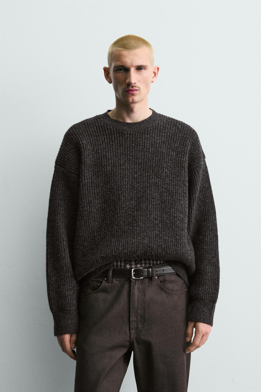 CONTRAST TEXTURED JUMPER - Zara фото 2