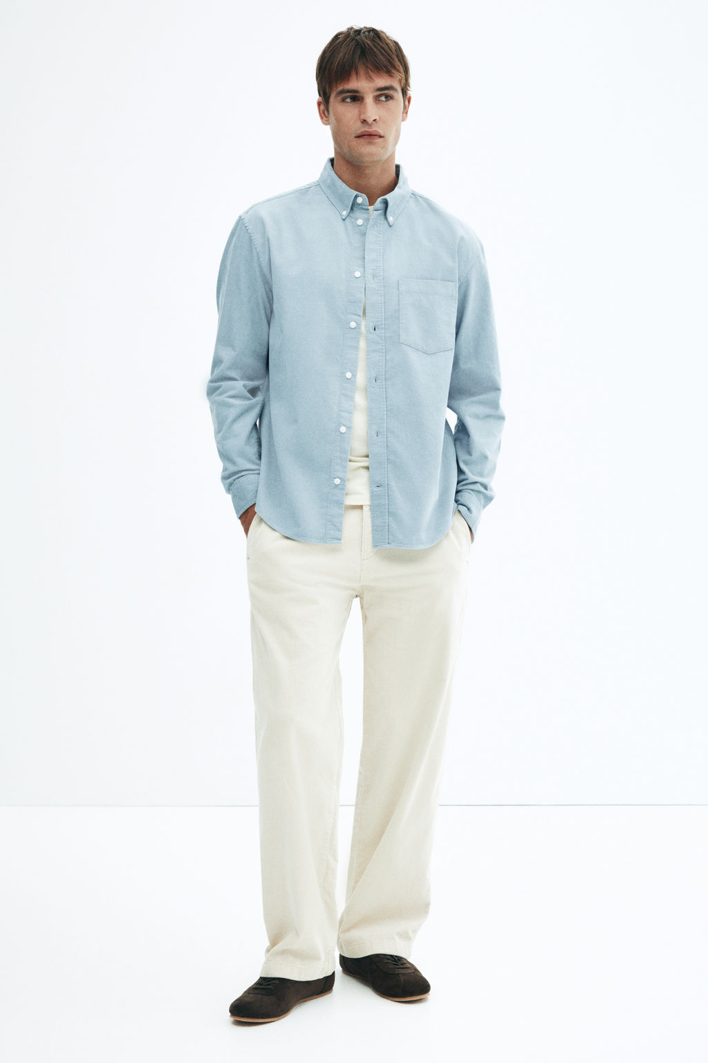 Camisa de pana Regular Fit - H&m фото 5
