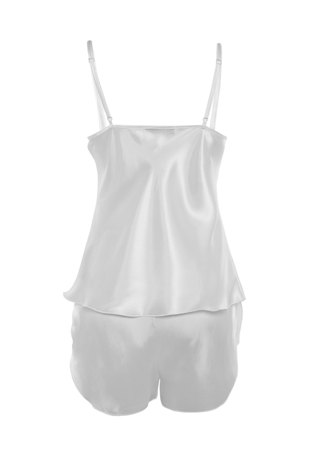 Trendyolmilla Siyah Dantelli Ip Ask?l? Saten Sortlu Dokuma Pijama Tak?m? THMAW21PT0843  фото 16