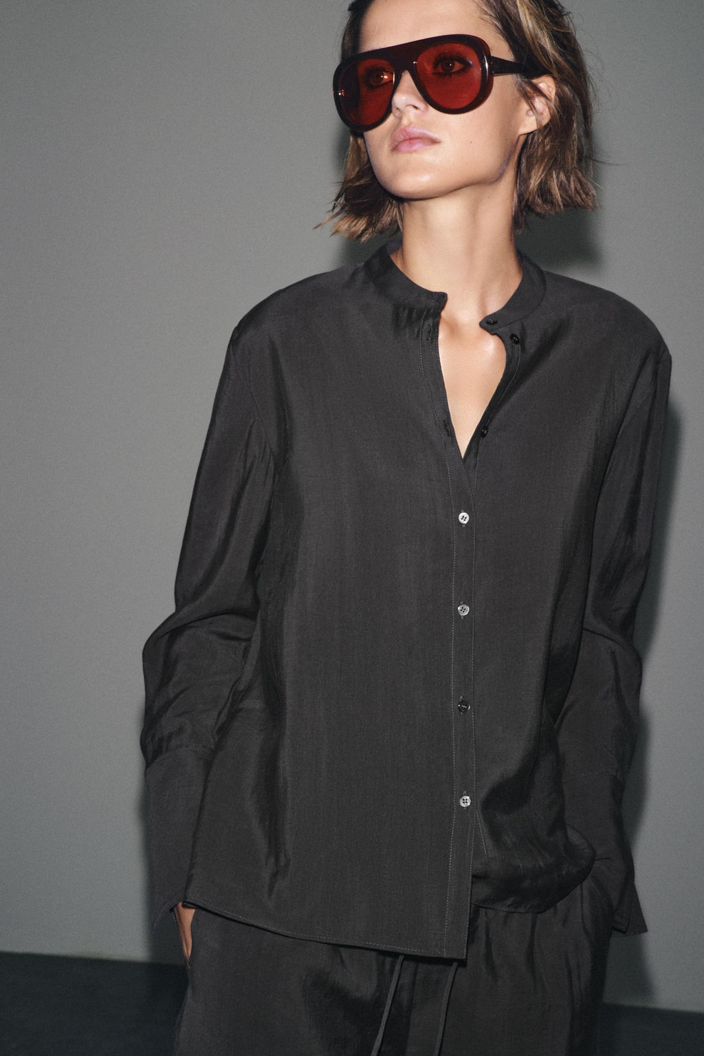 ZW COLLECTION FLOWING SHIRT - Zara фото 2