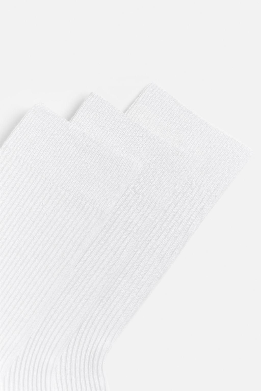 PACK OF 3 RIBBED SOCKS - Zara фото 3