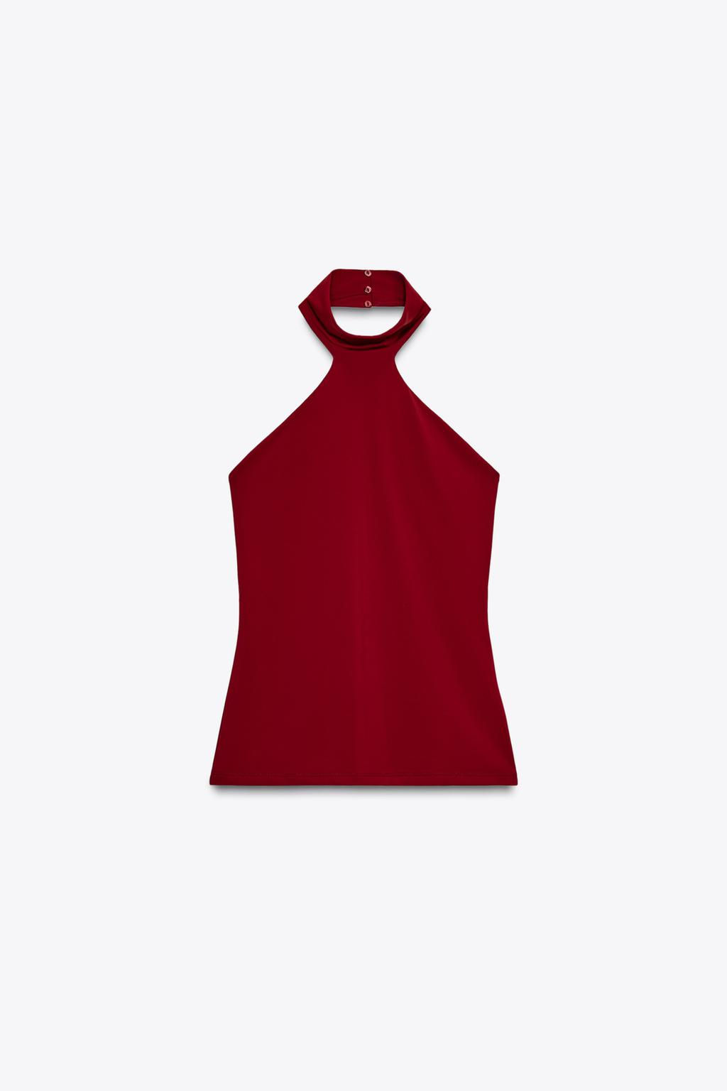 POLYAMIDE HALTER TOP - Zara фото 32