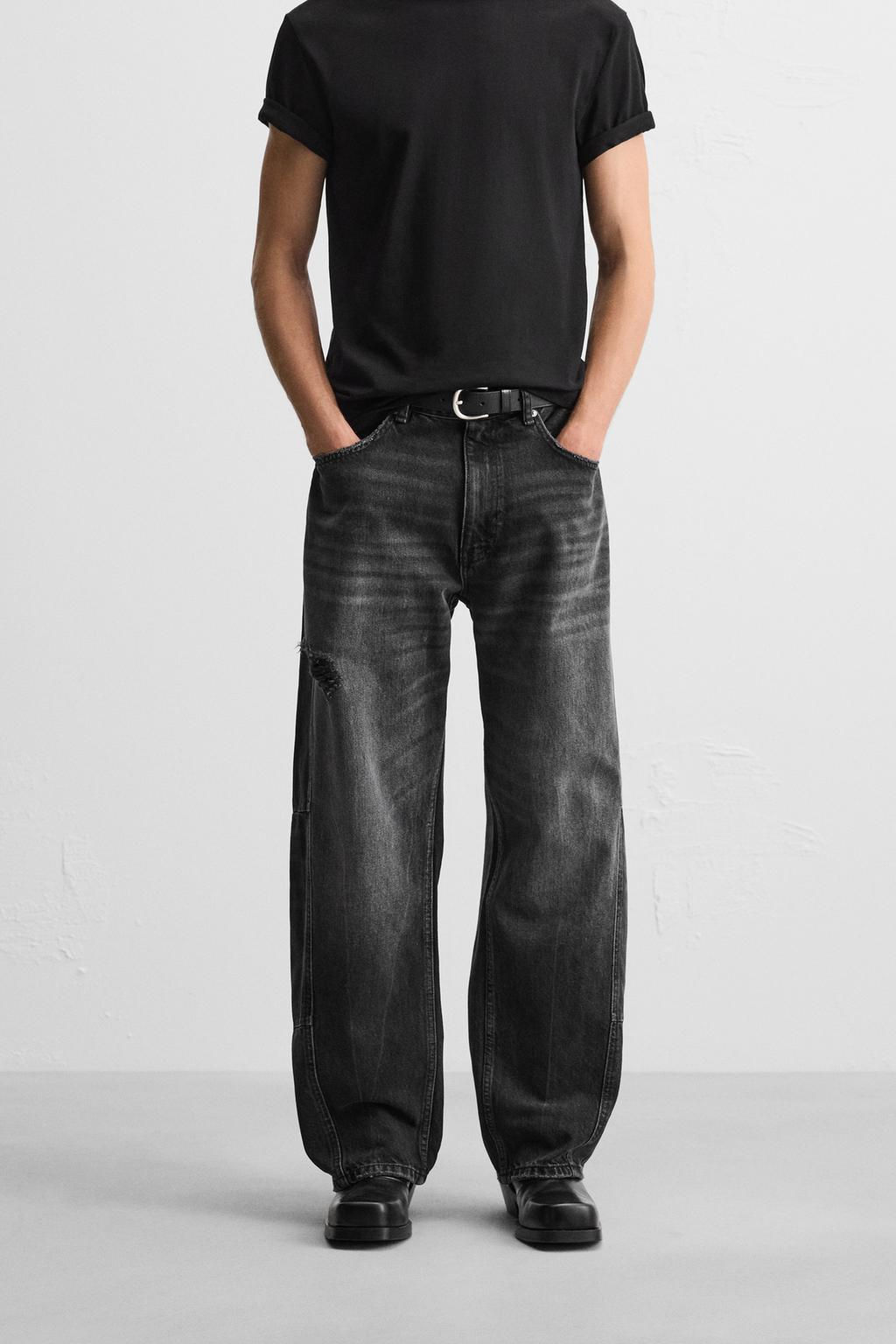 BAGGY JEANS WITH SEAM DETAIL - Zara фото 12
