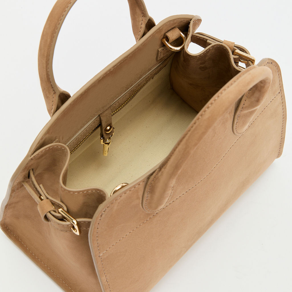 Женская сумка с ручками CALZETTI ASHLEY MINI Артикул 4250266, бежевый  фото 5