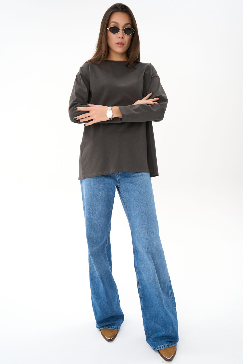 Лонгслив Эшли (графит) - Эльза фото 3