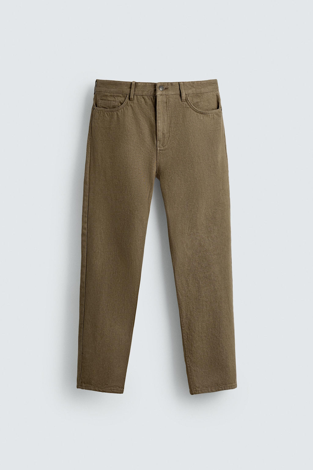REGULAR FIT COTTON TROUSERS - Zara фото 6