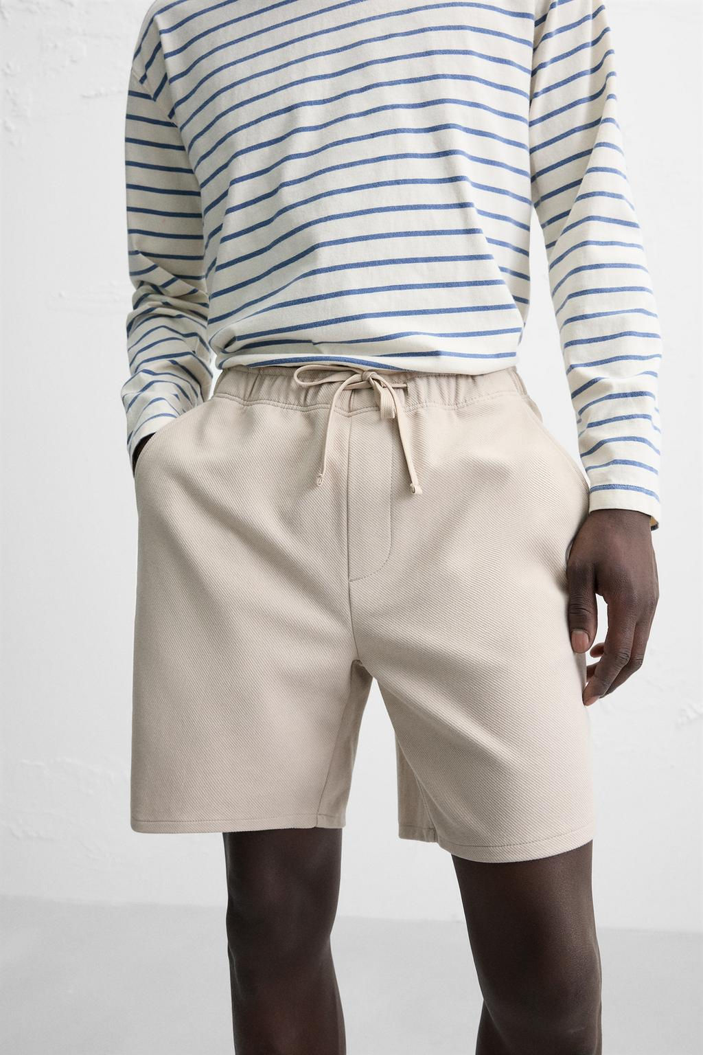 TEXTURED COMFORT BERMUDA SHORTS - Zara фото 14