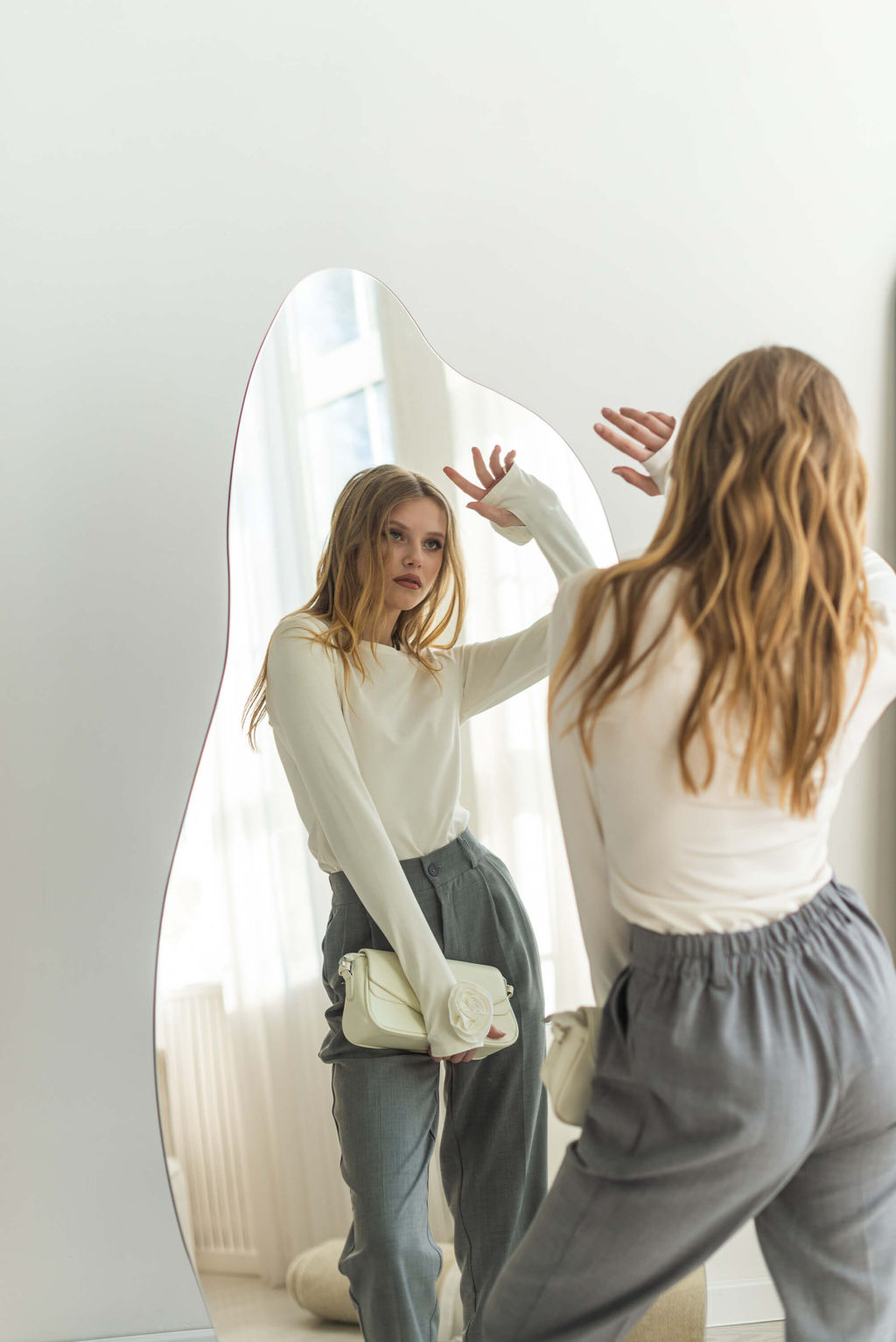 Брюки Орни (светло-серый) - Nadi bordo фото 2