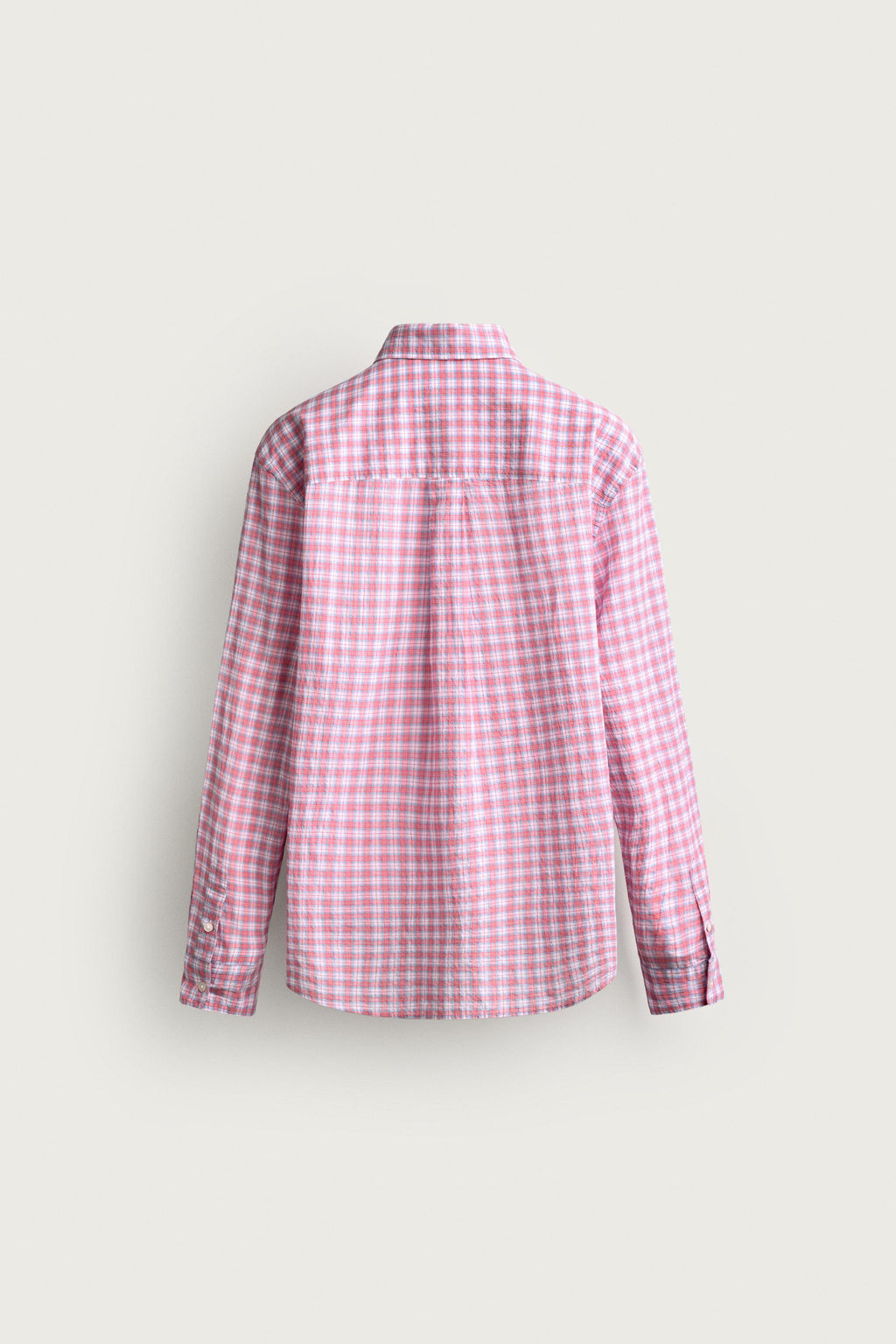 CAMISA RELAXED FIT CUADROS / Rosa - Zara фото 8