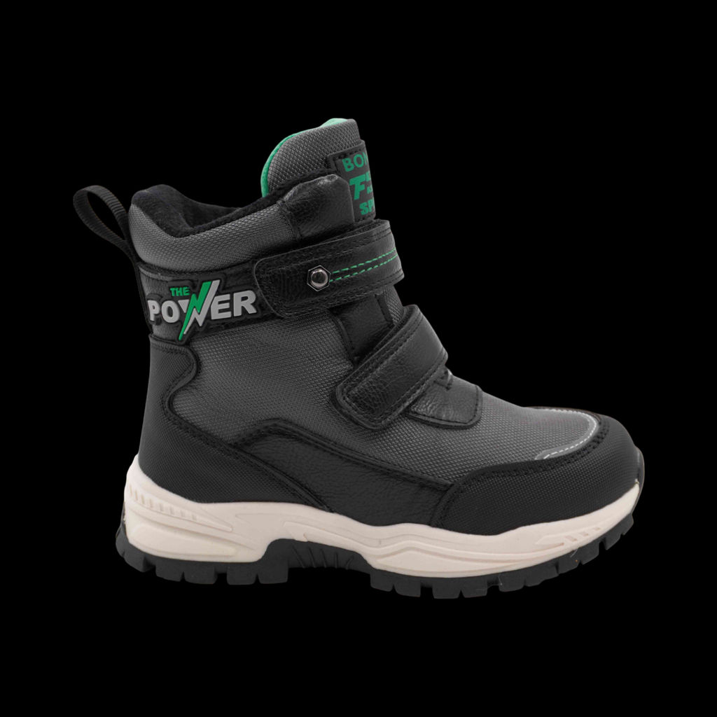 Ботинки мембранные на меху А6672-3 серые - BONCY фото 3