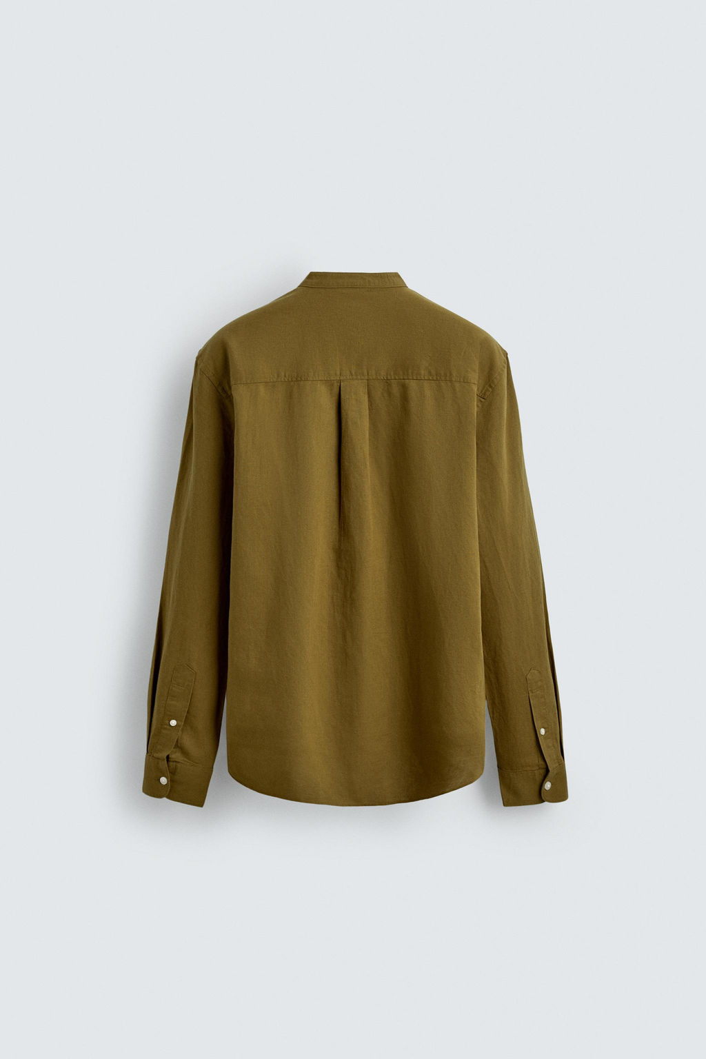 CAMISA RELAXED FIT LINO - ALGOD?N / Oliva - Zara фото 8