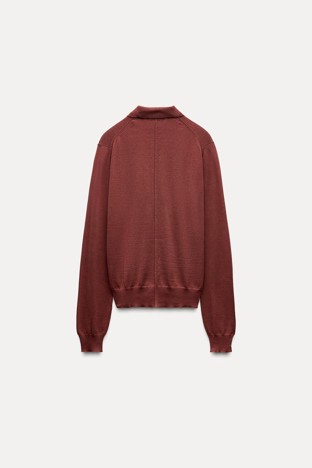 PLAIN KNIT CARDIGAN WITH SILK - Zara фото 6