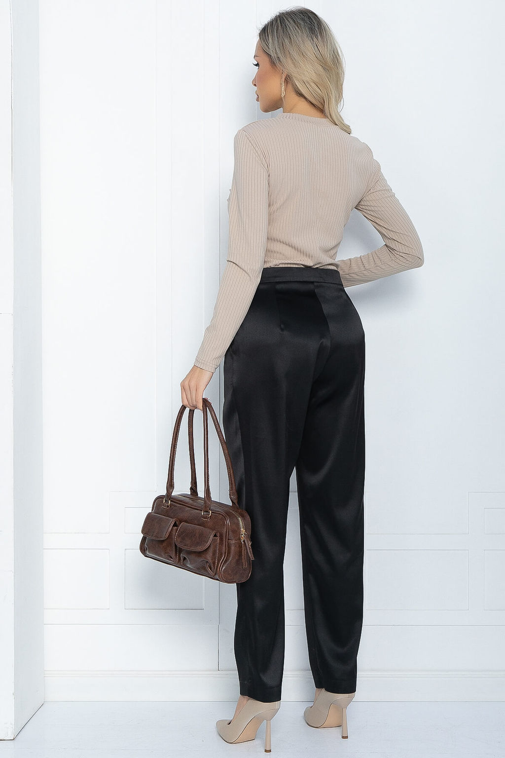 Брюки Бомонд (черные) Б11965 - Lt collection фото 2