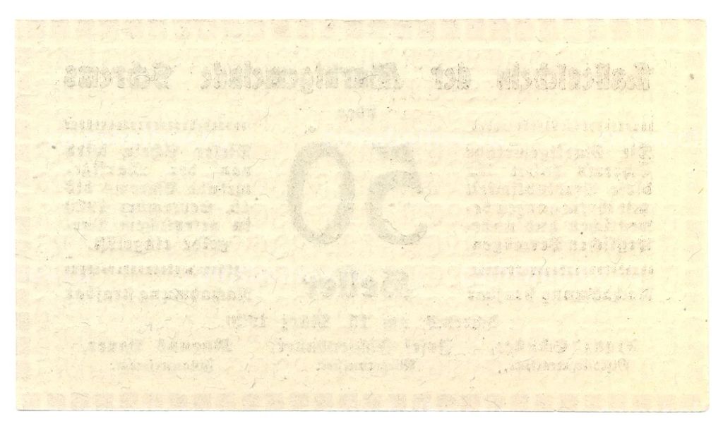 50 геллеров 1920 года Австрия  Нотгельд