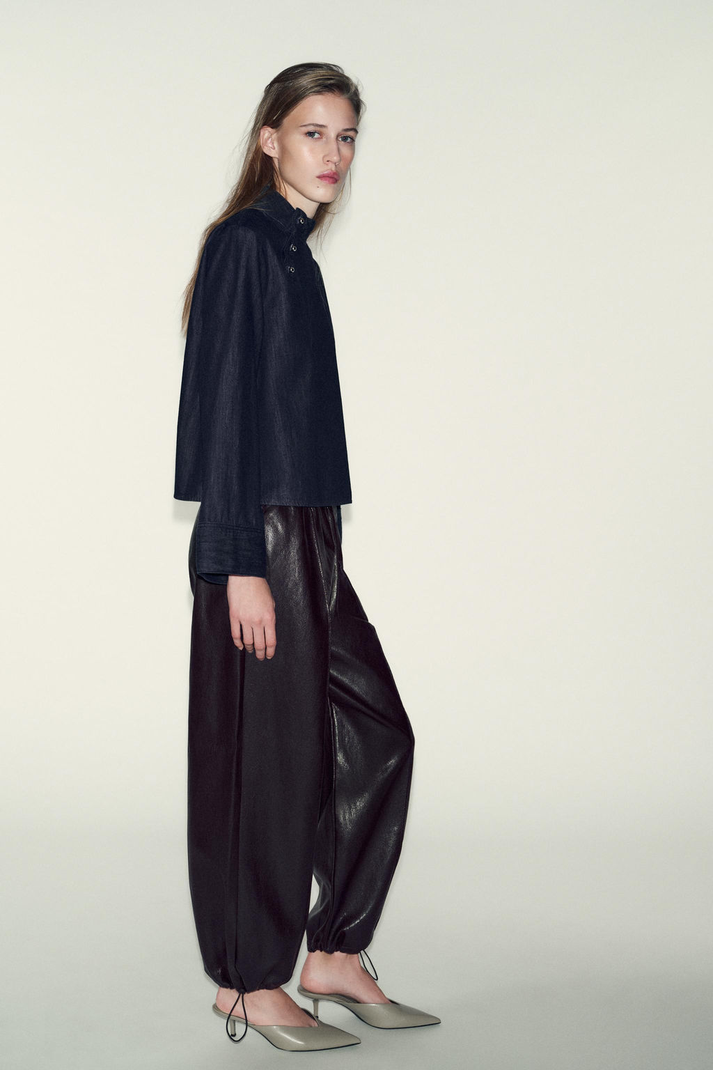 Z1975 DENIM HIGH NECK SHIRT