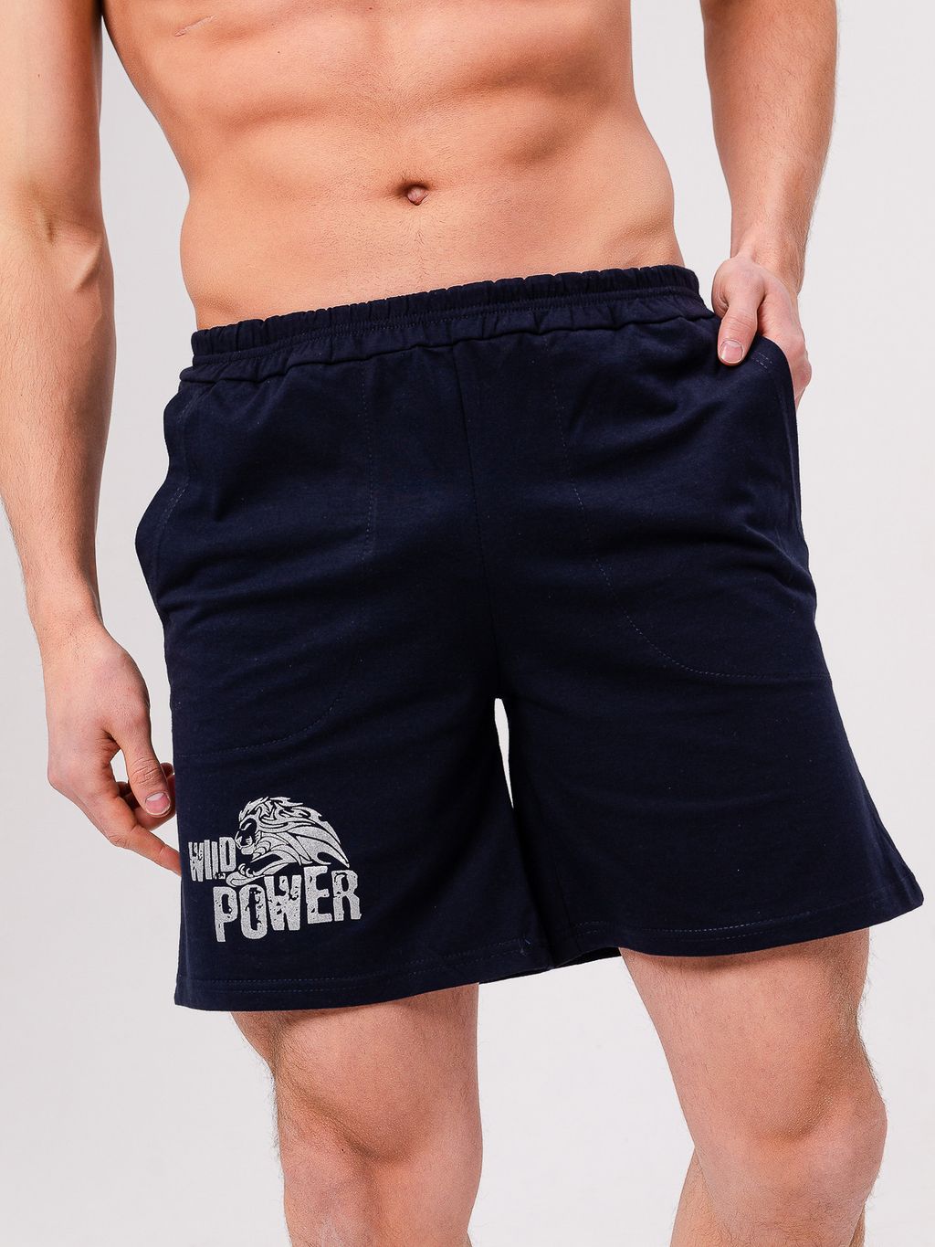 Шорты мужские-2 (короткие) темно синие - Lena basco фото 2