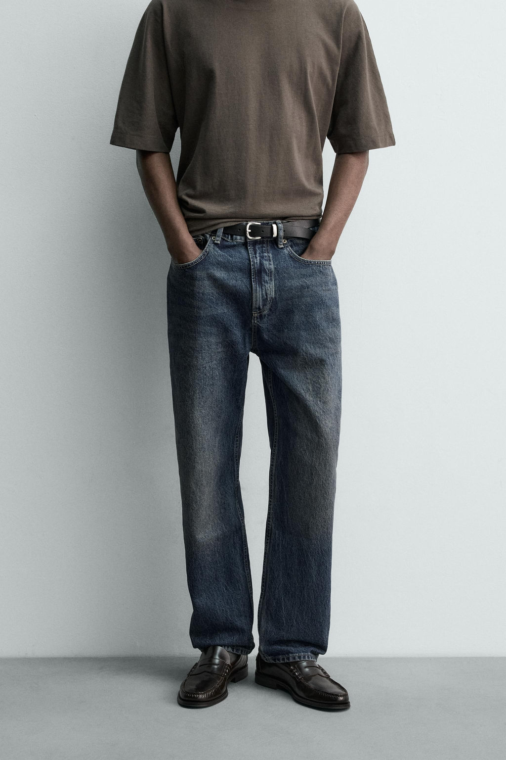 JEANS STRAIGHT ANKLE FIT / ?ndigo - Zara фото 2